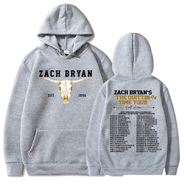 Bull skull Zach Bryan Tour 2024 Hoodie