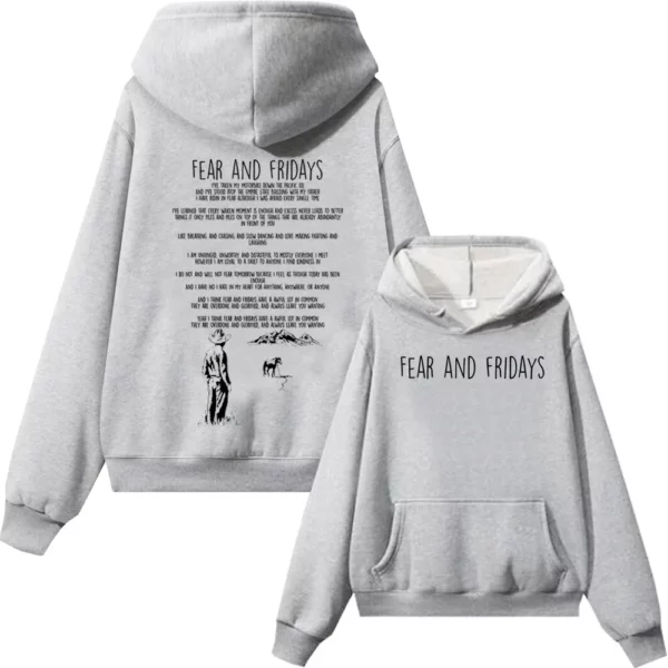 Fear and Fridays Zach Bryan Pullover Hoodie