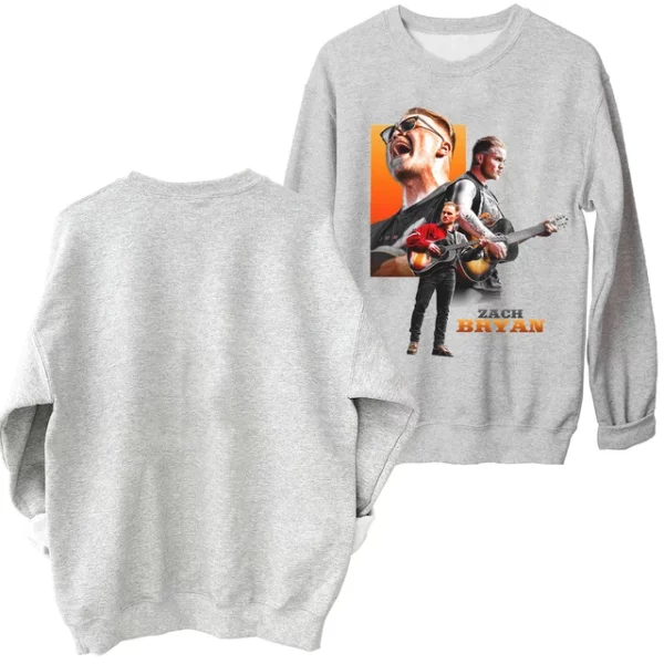 Oversized Zach Bryan Country Music Crewneck